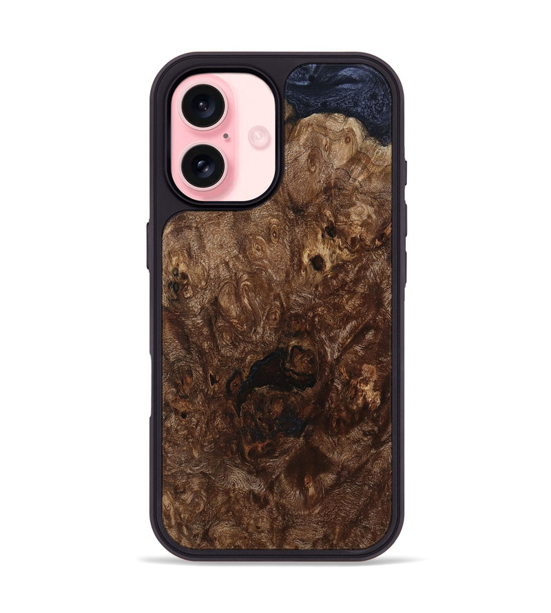 iPhone 16 Wood Phone Case - Cleve (Wood Burl, 799090)