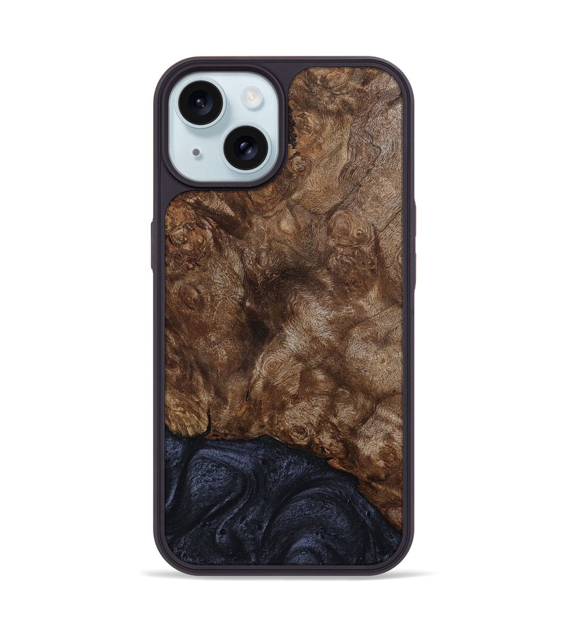 iPhone 15 Wood Phone Case - Brett (Wood Burl, 799091)
