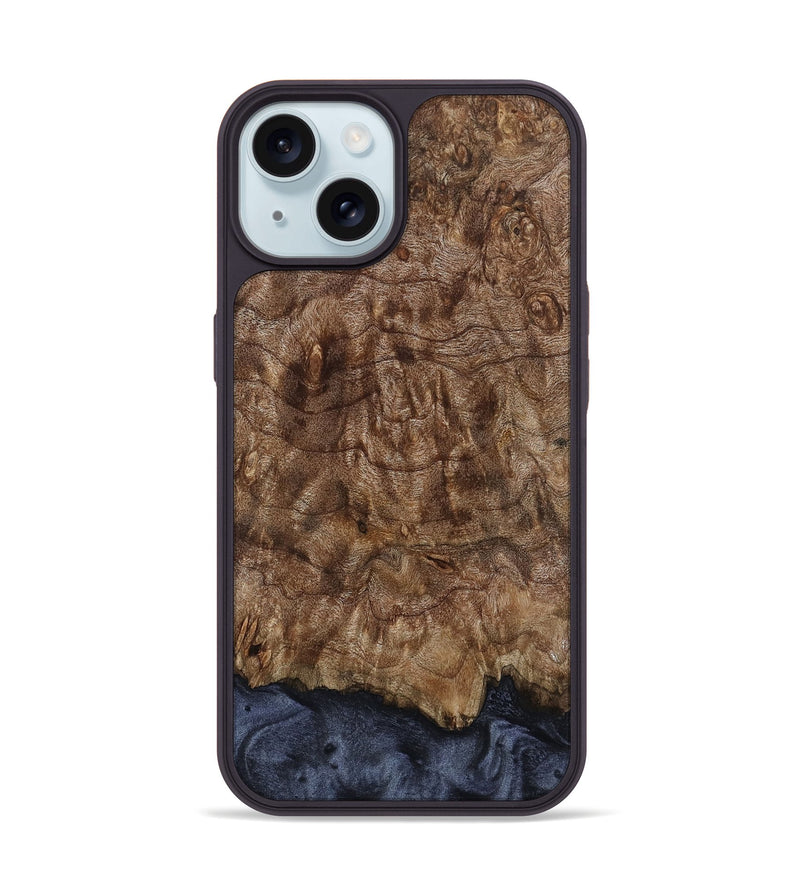 iPhone 15 Wood Phone Case - Penny (Wood Burl, 799094)