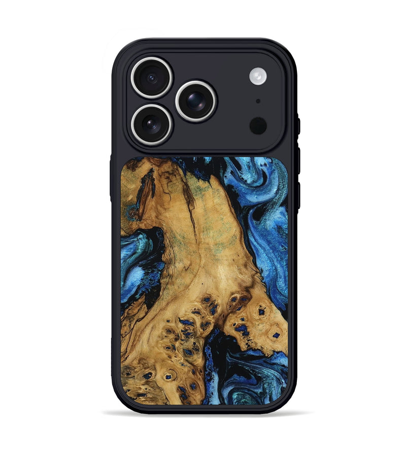 iPhone 17 Pro Wood Phone Case - Kalani (Blue, 799101)