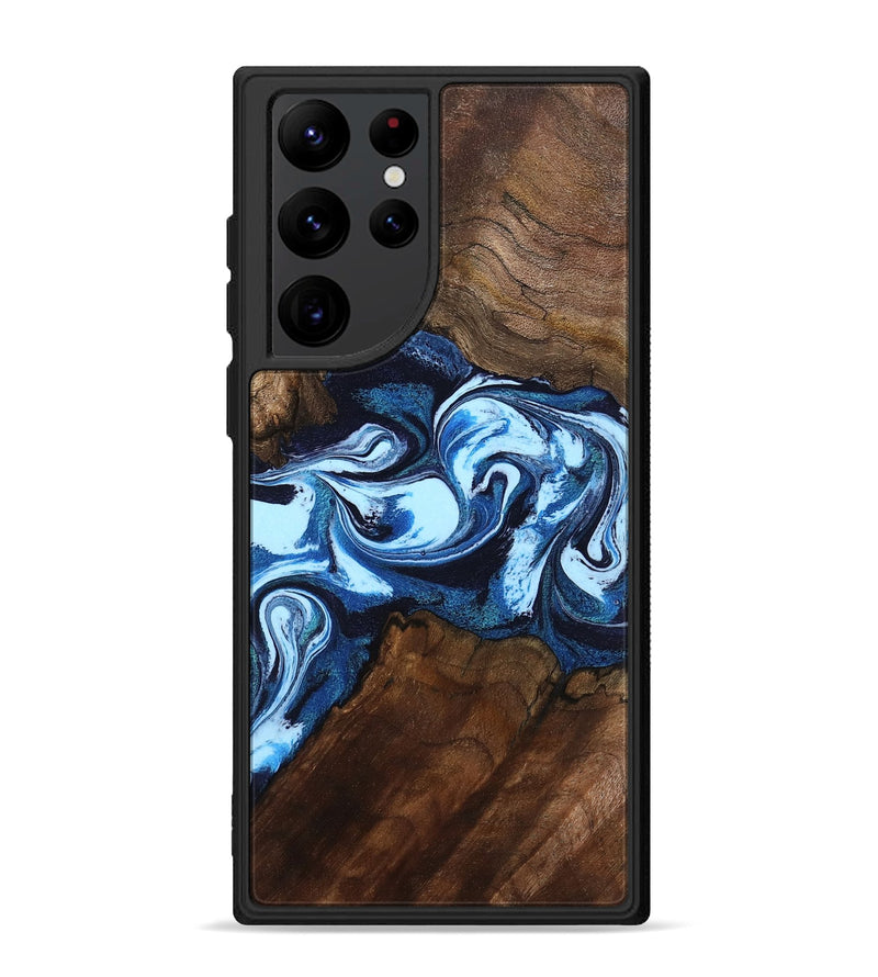 Galaxy S22 Ultra Wood Phone Case - Hollis (Blue, 799105)