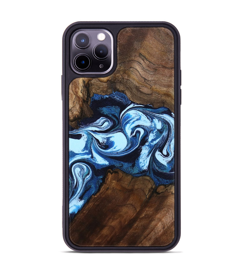 iPhone 11 Pro Max Wood Phone Case - Hollis (Blue, 799105)