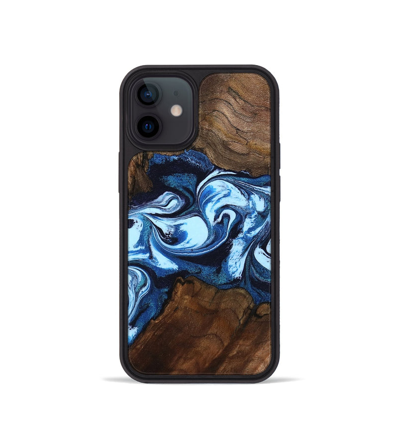 iPhone 12 mini Wood Phone Case - Hollis (Blue, 799105)