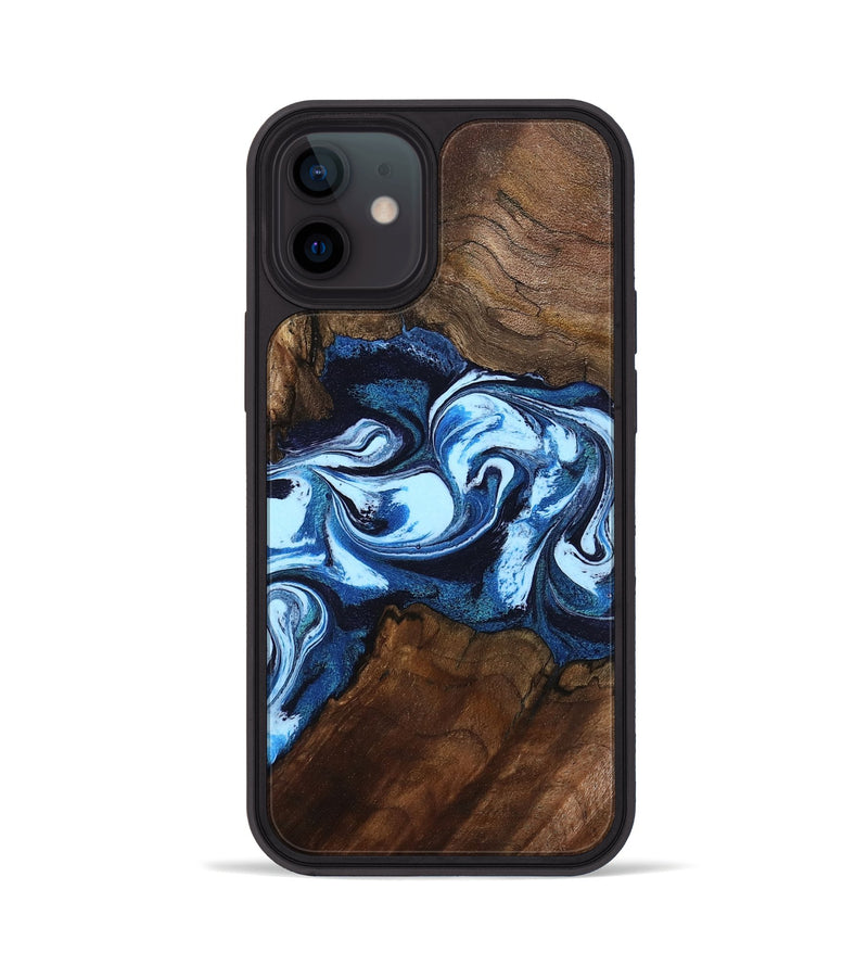 iPhone 12 Wood Phone Case - Hollis (Blue, 799105)
