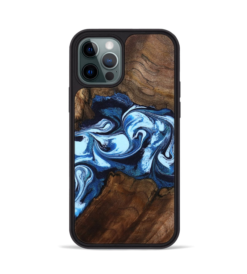 iPhone 12 Pro Wood Phone Case - Hollis (Blue, 799105)