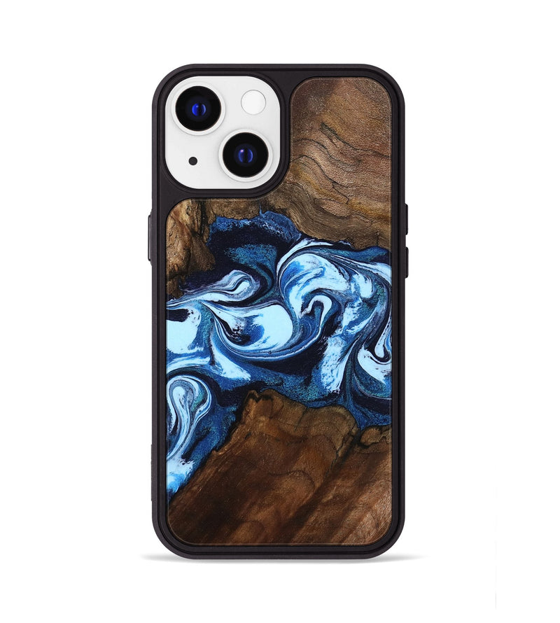 iPhone 13 Wood Phone Case - Hollis (Blue, 799105)