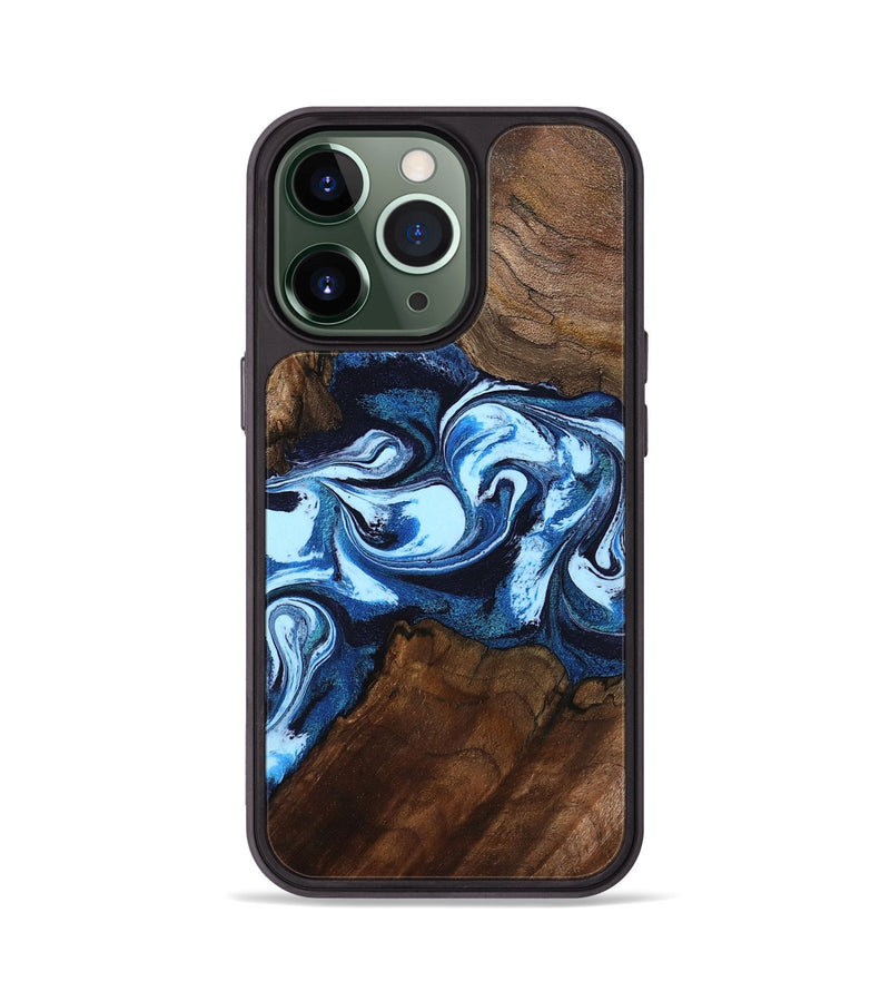 iPhone 13 Pro Wood Phone Case - Hollis (Blue, 799105)
