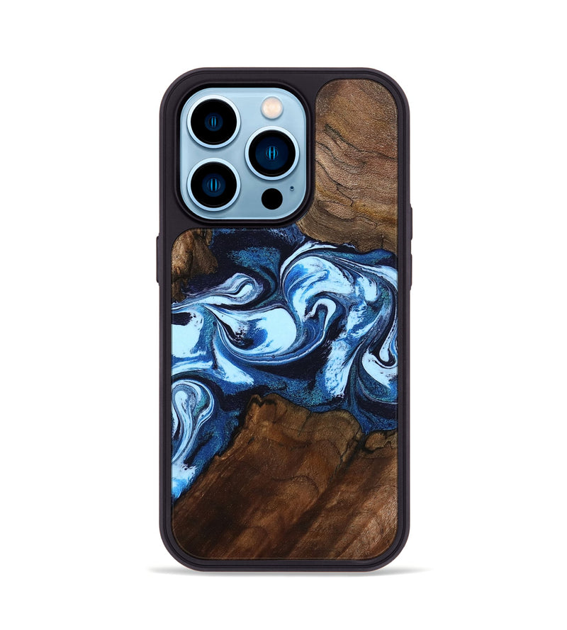 iPhone 14 Pro Wood Phone Case - Hollis (Blue, 799105)