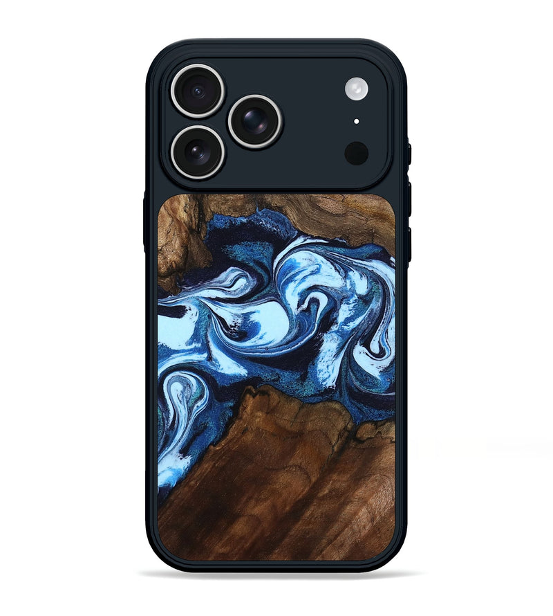 iPhone 17 Pro Max Wood Phone Case - Hollis (Blue, 799105)