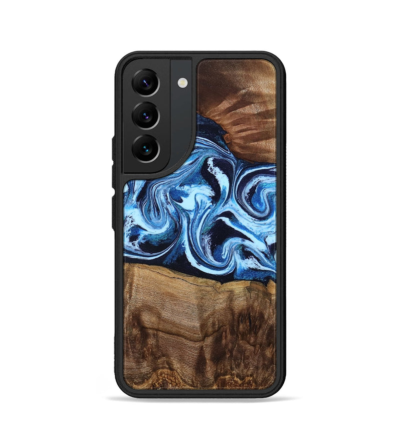 Galaxy S22 Wood Phone Case - Saylor (Blue, 799106)
