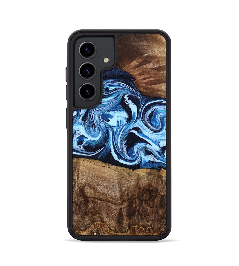 Galaxy S24 Wood Phone Case - Saylor (Blue, 799106)