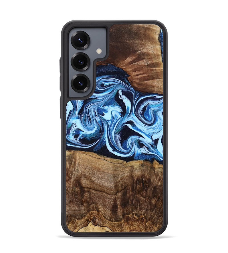 Galaxy S25 Plus Wood Phone Case - Saylor (Blue, 799106)