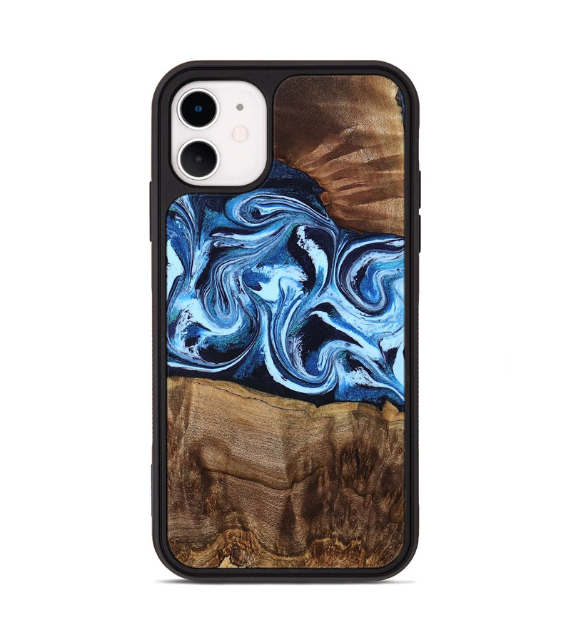 iPhone 11 Wood Phone Case - Saylor (Blue, 799106)
