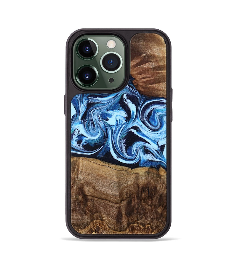 iPhone 13 Pro Wood Phone Case - Saylor (Blue, 799106)