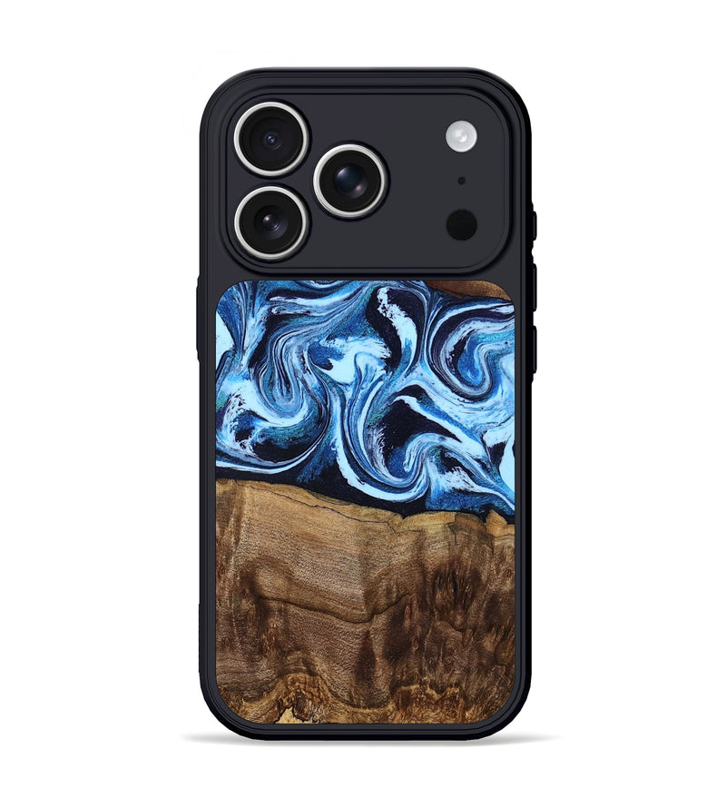 iPhone 17 Pro Wood Phone Case - Saylor (Blue, 799106)