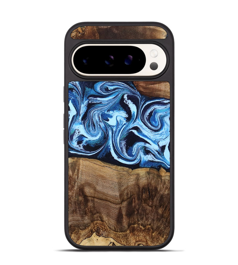 Pixel 9 Pro Wood Phone Case - Saylor (Blue, 799106)