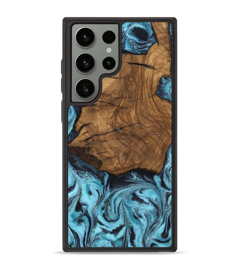 Galaxy S23 Ultra Wood Phone Case - Anais (Blue, 799107)