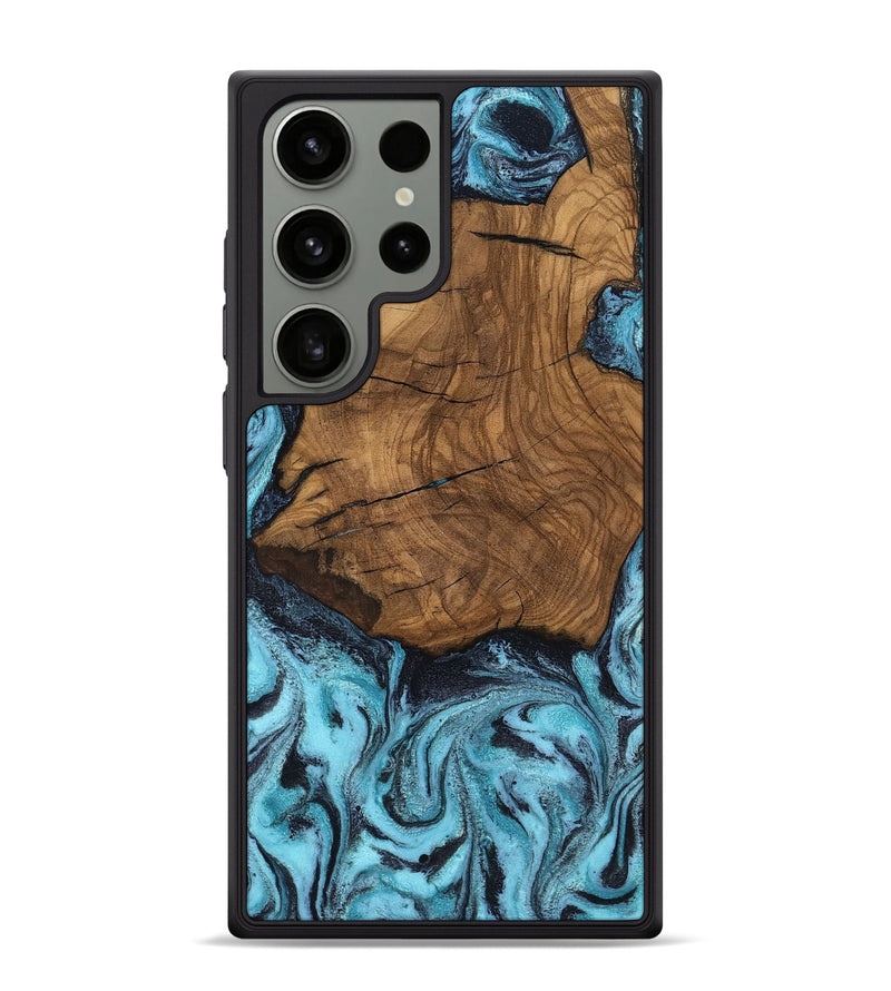 Galaxy S24 Ultra Wood Phone Case - Anais (Blue, 799107)
