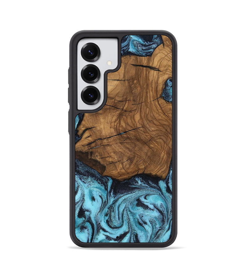 Galaxy S25 Wood Phone Case - Anais (Blue, 799107)
