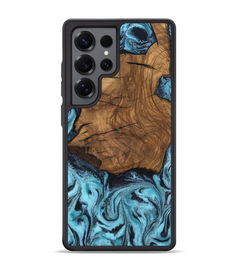 Galaxy S25 Ultra Wood Phone Case - Anais (Blue, 799107)