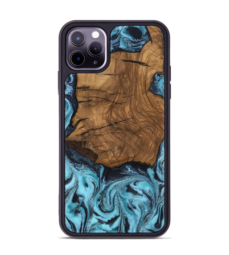 iPhone 11 Pro Max Wood Phone Case - Anais (Blue, 799107)