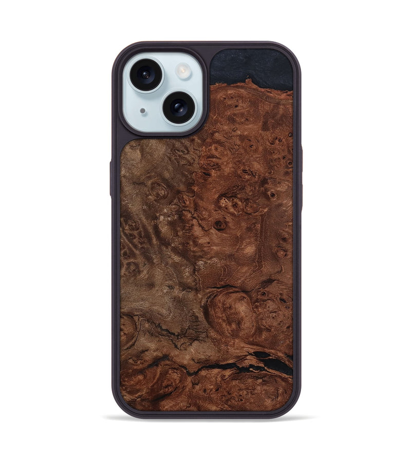 iPhone 15 Wood Phone Case - Mattie (Wood Burl, 799110)