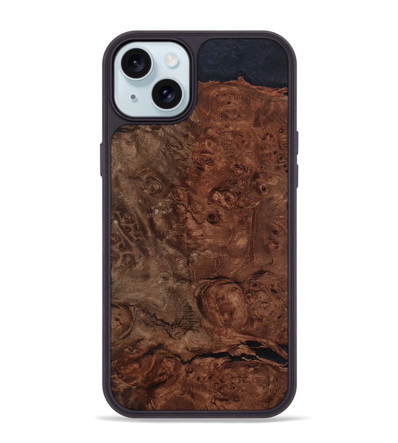 iPhone 15 Plus Wood Phone Case - Mattie (Wood Burl, 799110)