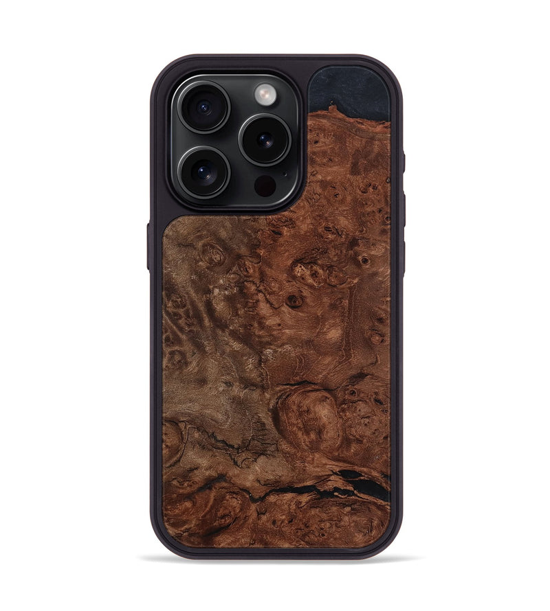 iPhone 15 Pro Wood Phone Case - Mattie (Wood Burl, 799110)