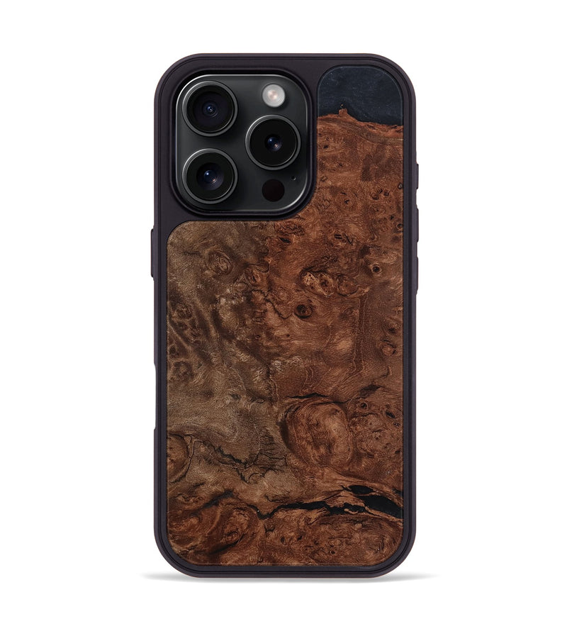 iPhone 16 Pro Wood Phone Case - Mattie (Wood Burl, 799110)