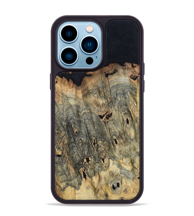 iPhone 14 Pro Max Wood Phone Case - Davon (Wood Burl, 799111)