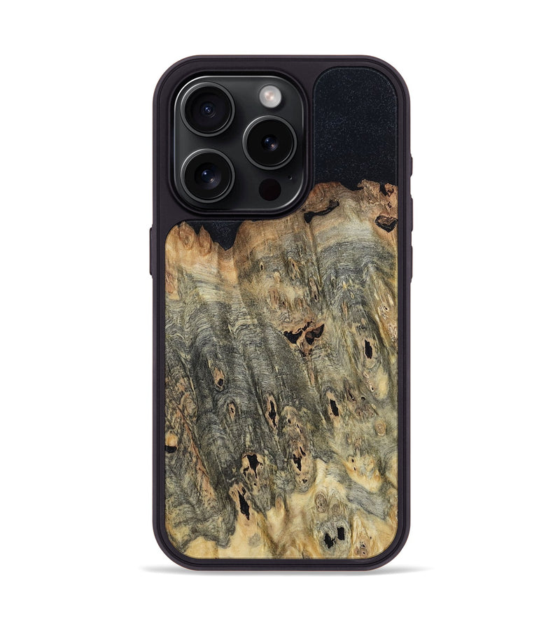 iPhone 15 Pro Wood Phone Case - Davon (Wood Burl, 799111)