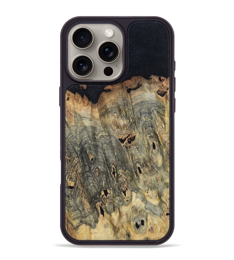 iPhone 16 Pro Max Wood Phone Case - Davon (Wood Burl, 799111)