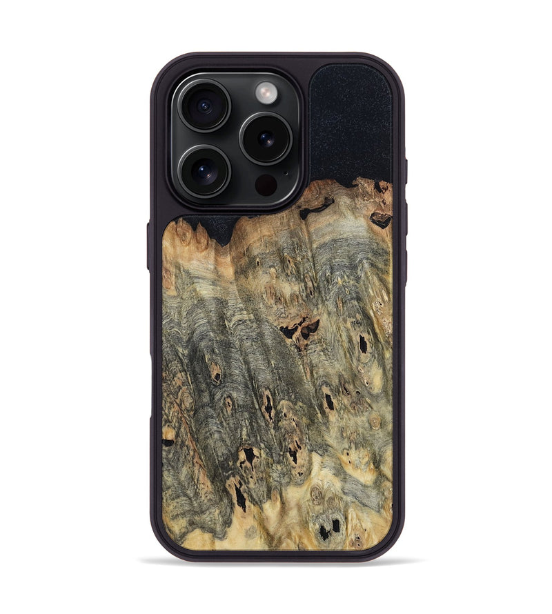 iPhone 16 Pro Wood Phone Case - Davon (Wood Burl, 799111)