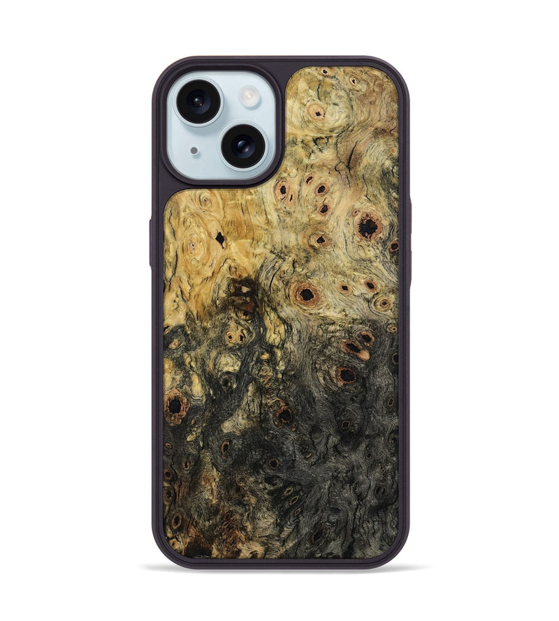 iPhone 15 Wood Phone Case - Hosea (Wood Burl, 799112)
