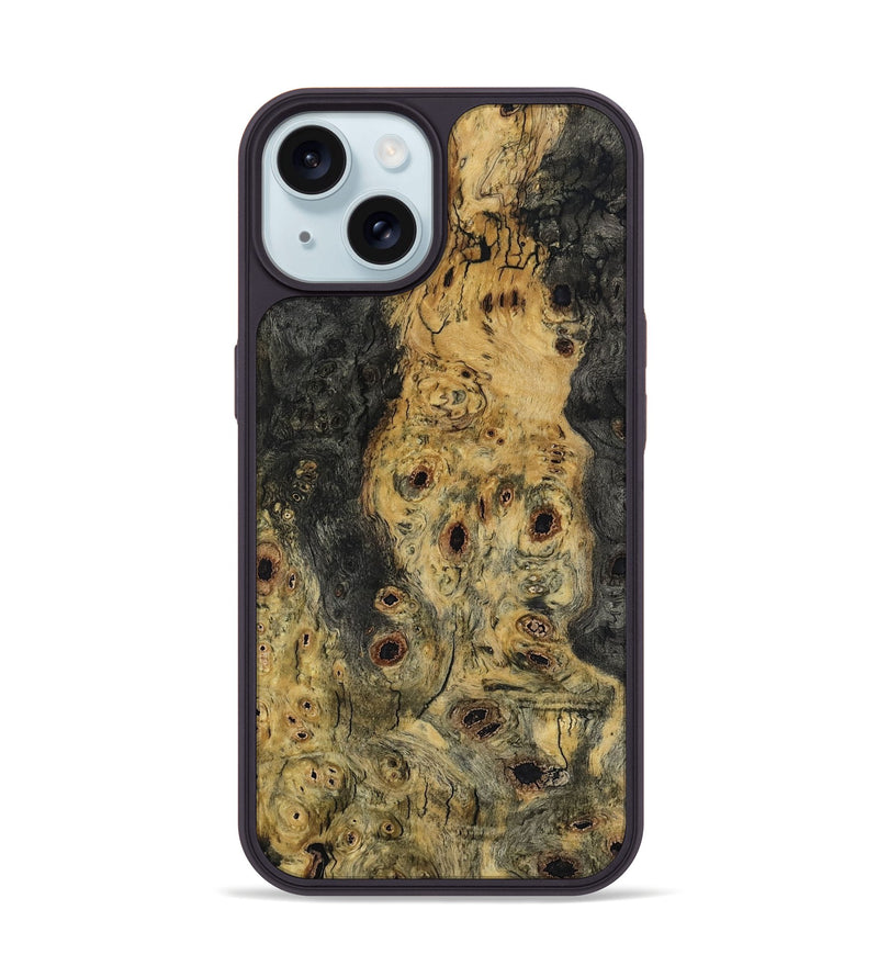iPhone 15 Wood Phone Case - Dimitri (Wood Burl, 799114)
