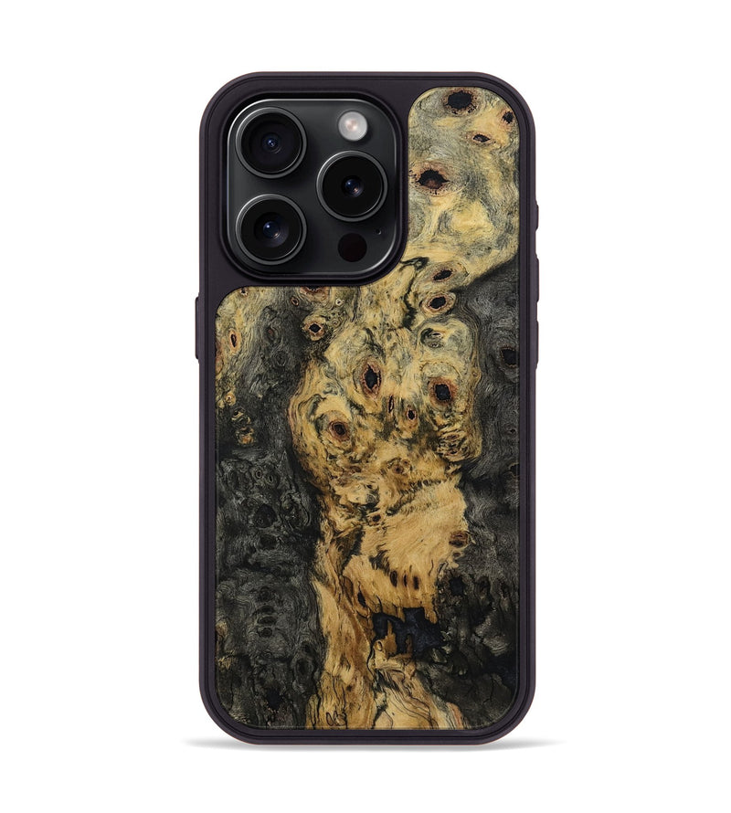 iPhone 15 Pro Wood Phone Case - Zella (Wood Burl, 799115)