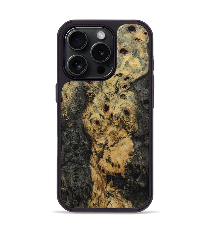iPhone 16 Pro Wood Phone Case - Zella (Wood Burl, 799115)