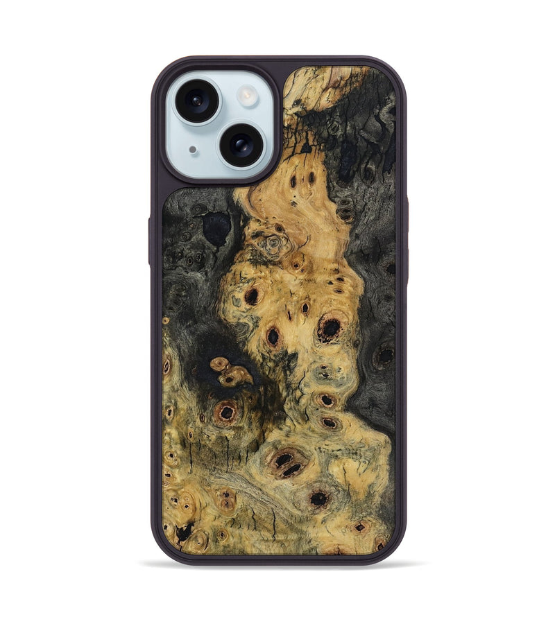 iPhone 15 Wood Phone Case - Alijah (Wood Burl, 799117)