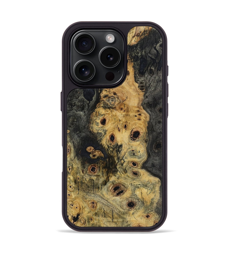 iPhone 16 Pro Wood Phone Case - Alijah (Wood Burl, 799117)