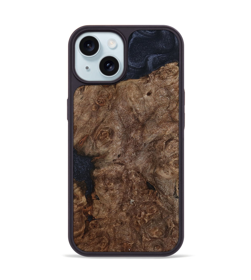 iPhone 15 Wood Phone Case - Anya (Wood Burl, 799119)