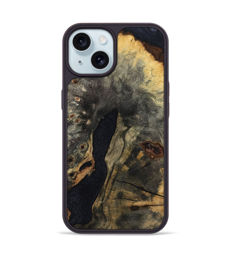 iPhone 15 Wood Phone Case - Rodrigo (Wood Burl, 799123)