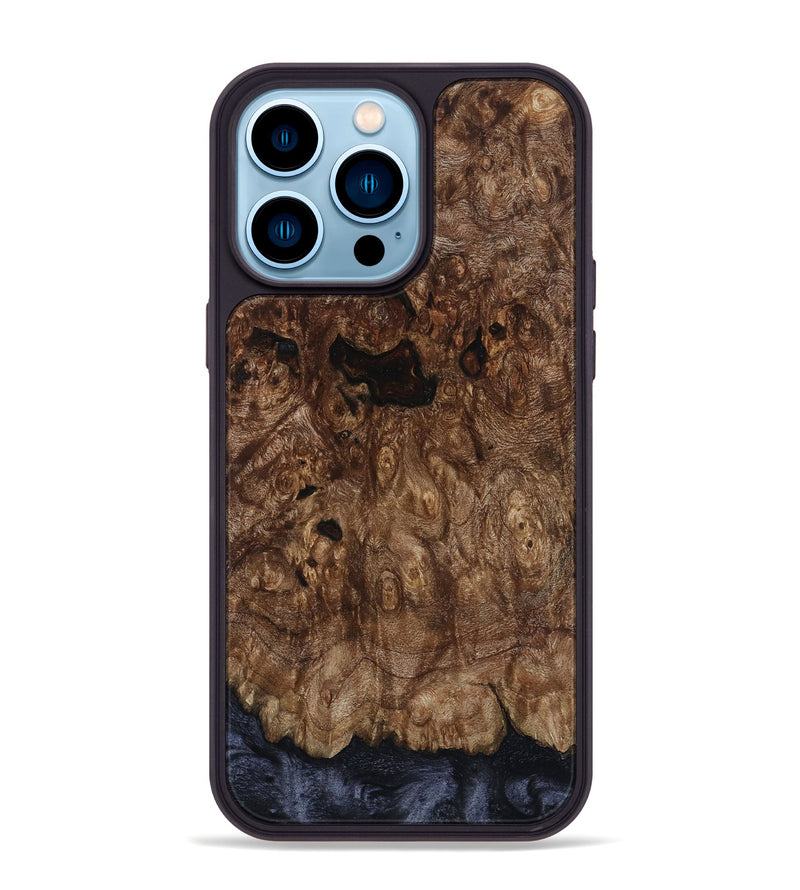 iPhone 14 Pro Max Wood Phone Case - Frances (Wood Burl, 799126)