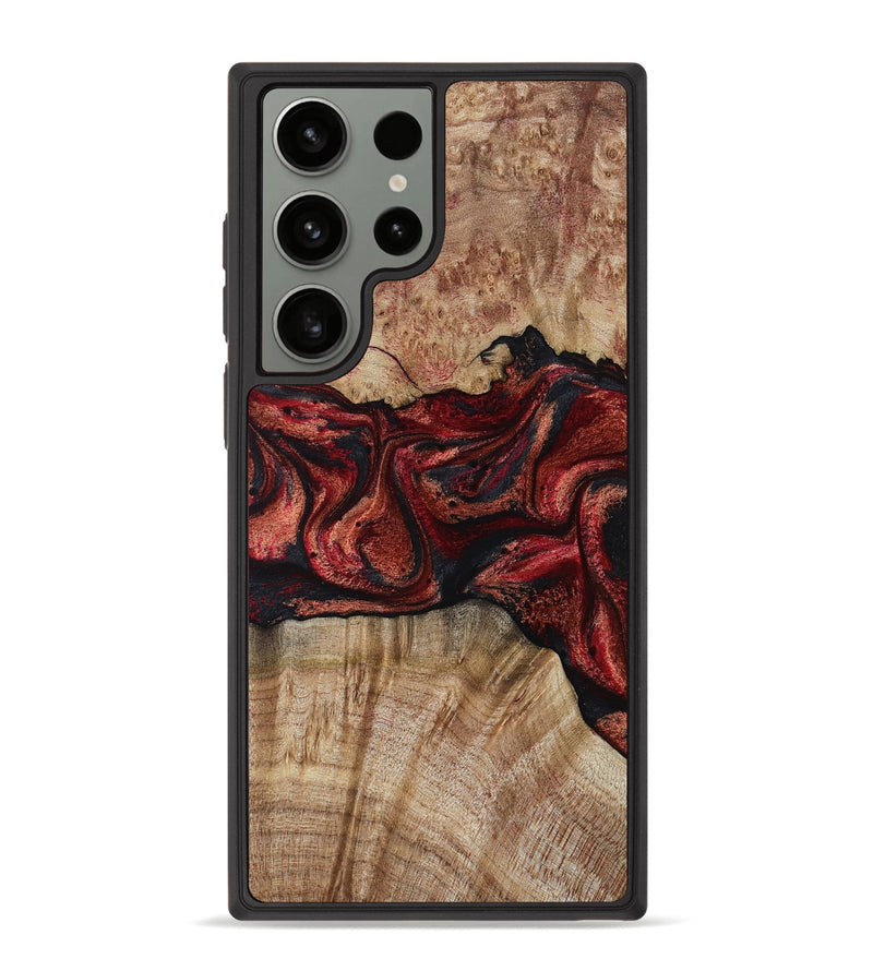 Galaxy S23 Ultra Wood Phone Case - Katelin (Red, 799129)