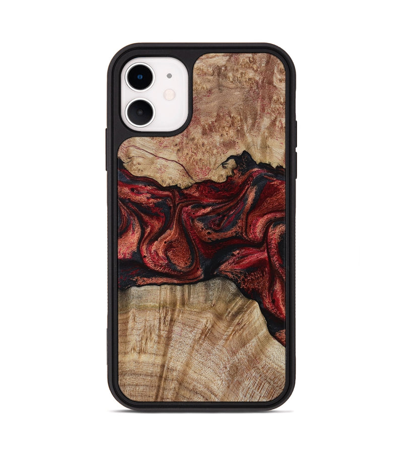 iPhone 11 Wood Phone Case - Katelin (Red, 799129)