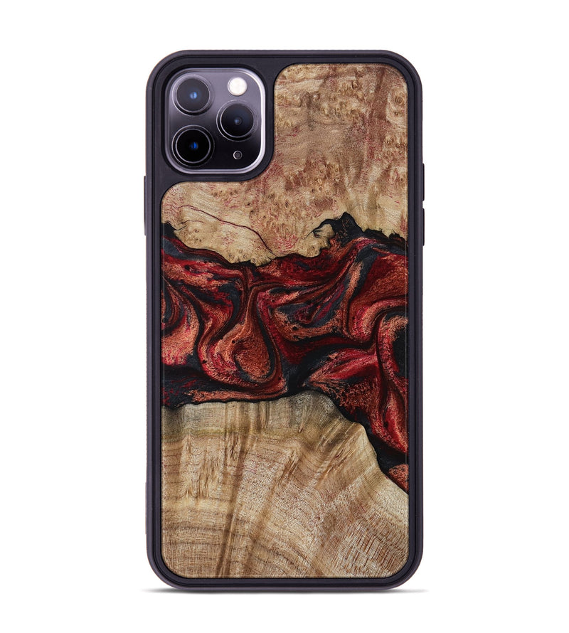iPhone 11 Pro Max Wood Phone Case - Katelin (Red, 799129)