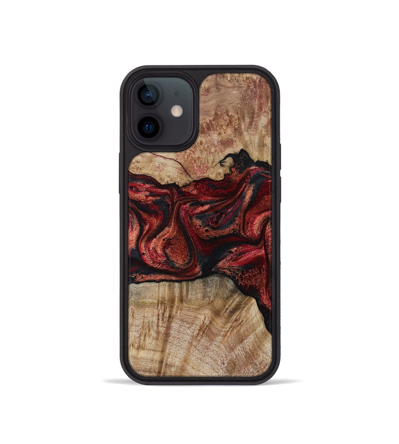 iPhone 12 mini Wood Phone Case - Katelin (Red, 799129)