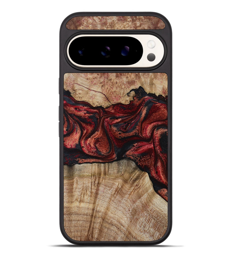 Pixel 9 Pro XL Wood Phone Case - Katelin (Red, 799129)