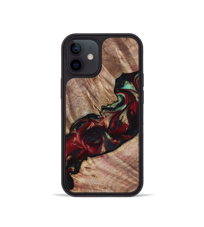 iPhone 12 mini Wood Phone Case - Judson (Red, 799130)