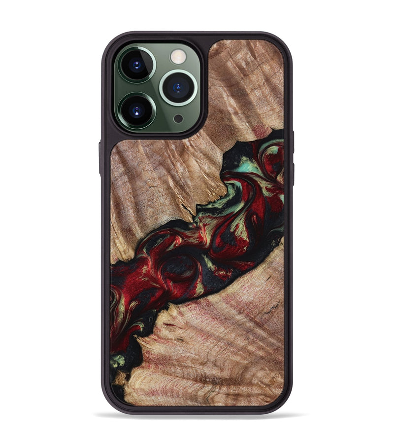 iPhone 13 Pro Max Wood Phone Case - Judson (Red, 799130)