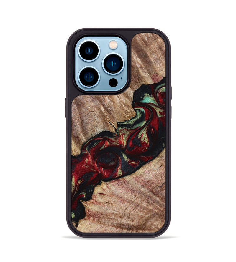 iPhone 14 Pro Wood Phone Case - Judson (Red, 799130)